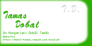 tamas dobal business card